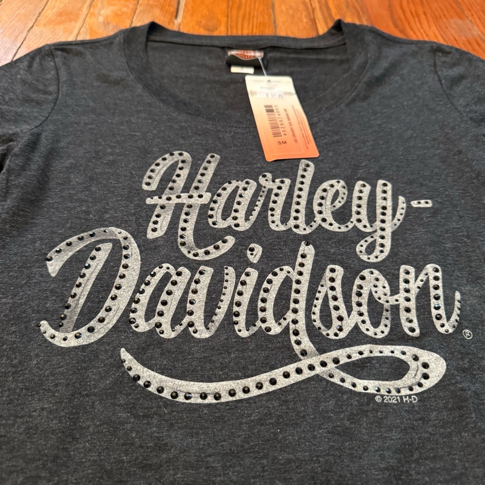 Women’s Harley-Davidson Bedazzled T-Shirt - Picture 2 of 10